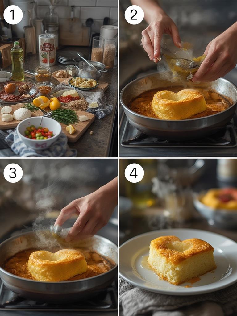 Vintage Lemon Heart Cake 2