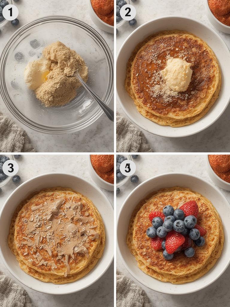 Baked Protein Pancake Bowl 5