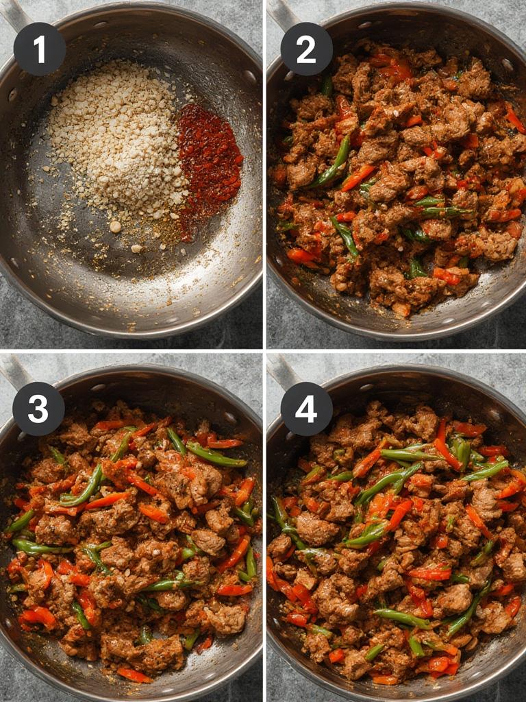 Cooking Cheap Beef Stir-Fry in a wok