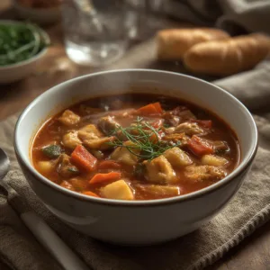 Hearty Italian Chicken Veggie Soup