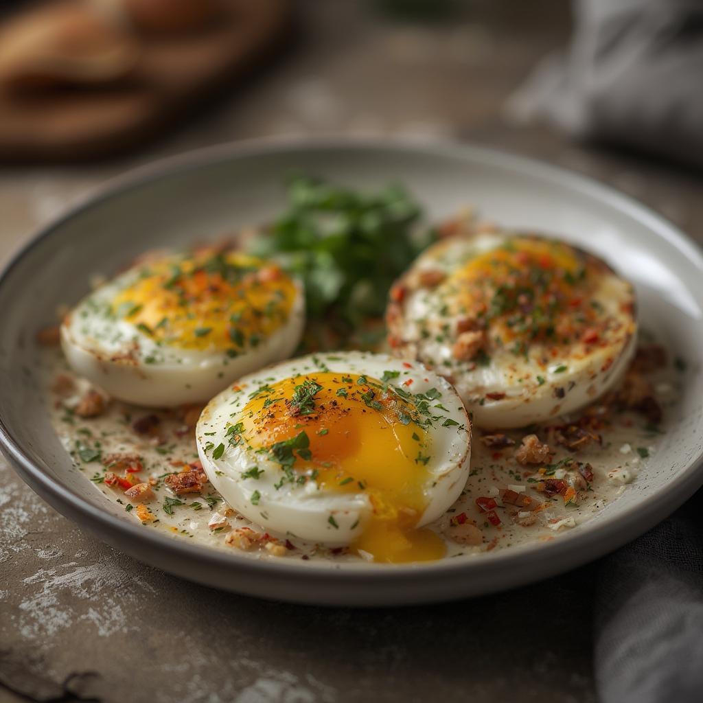 Mediterranean Baked Feta Eggs