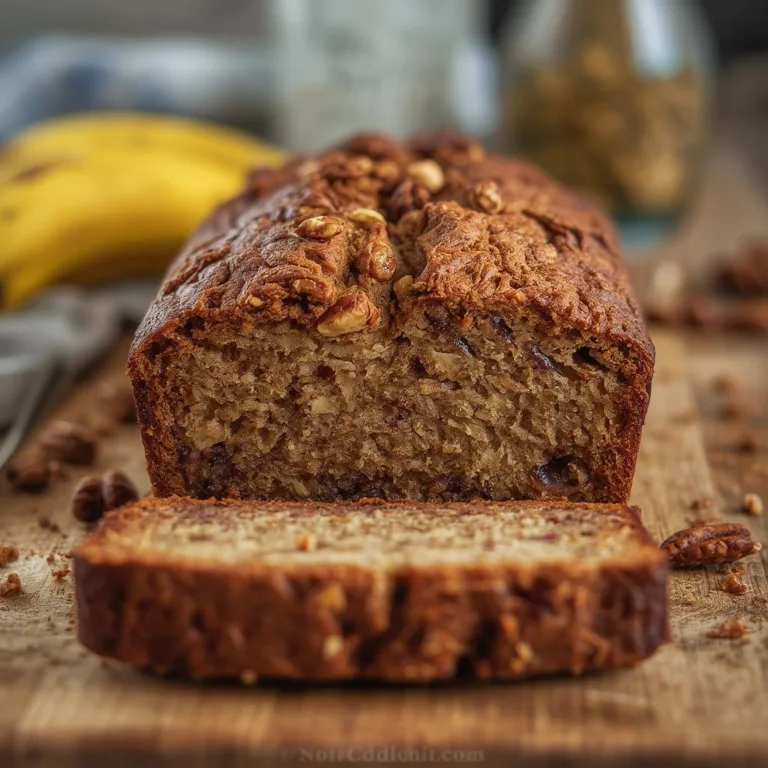 Nutty Banana Pecan Bread