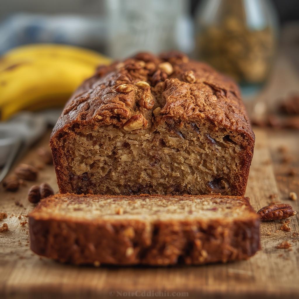 Nutty Banana Pecan Bread