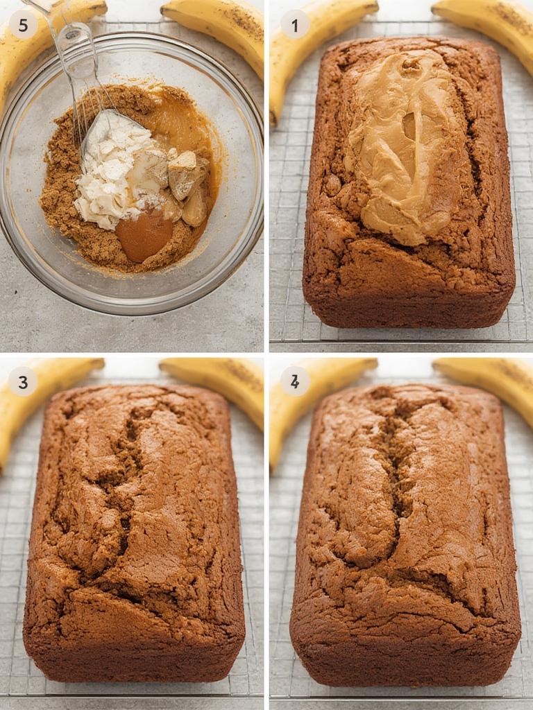 Mixing Oat Flour Banana Bread batter