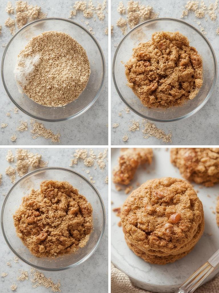One-bowl banana oat breakfast cookies with no added sugar - Healthy & Easy! 3 Freshly baked banana oat cookies