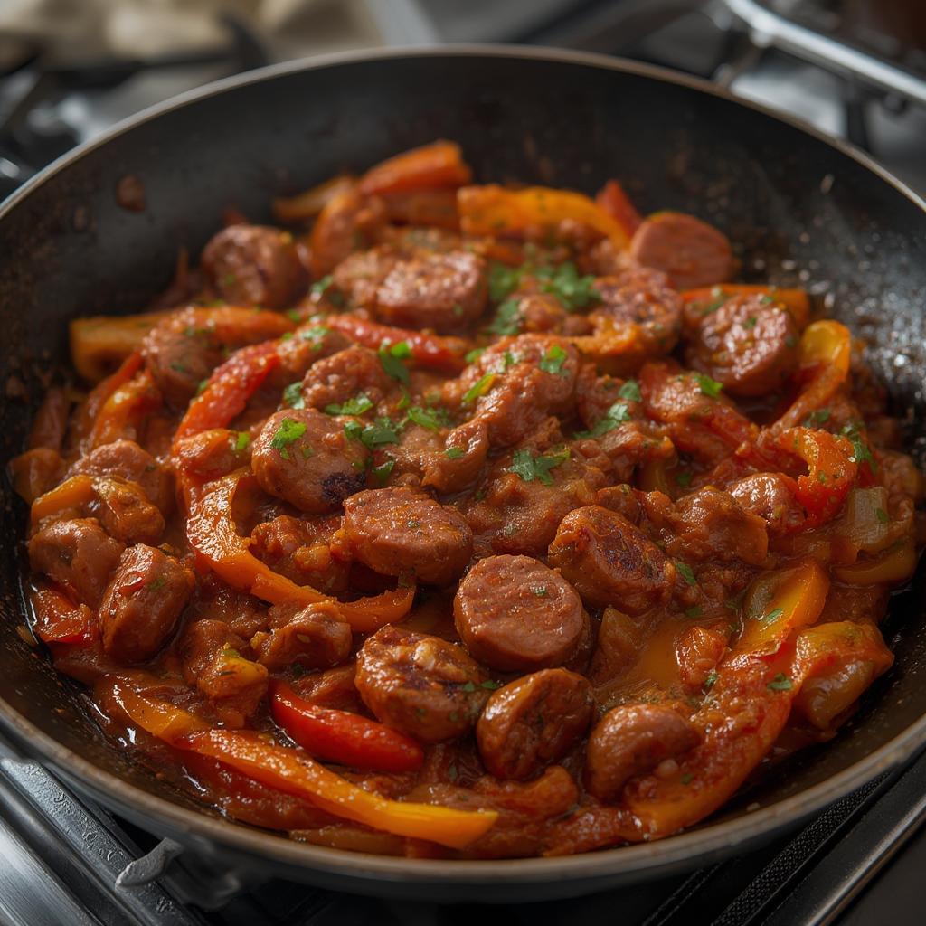Quick Sausage and Peppers