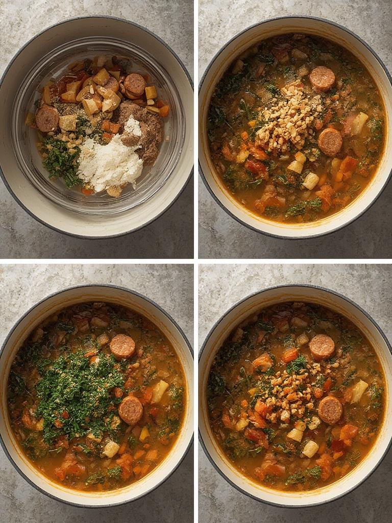 Smoked Sausage Kale Soup 2