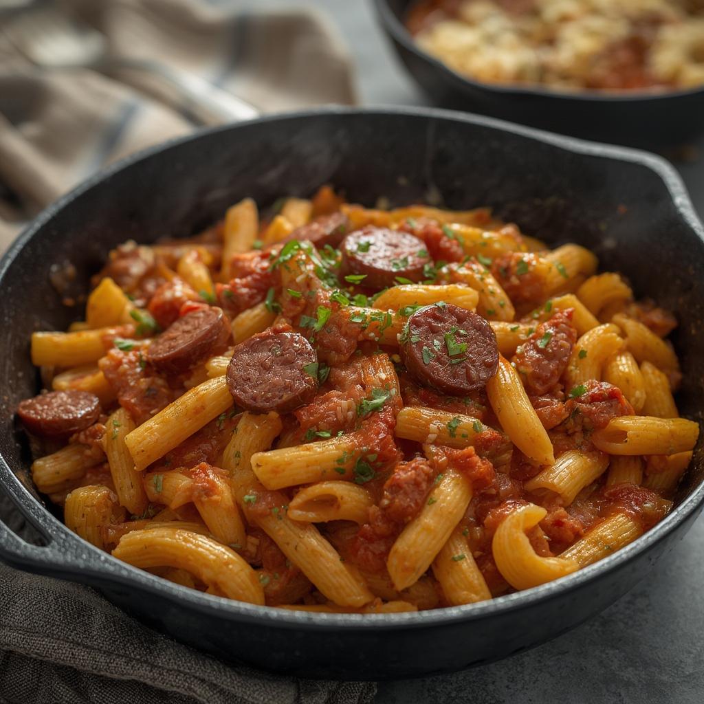 Smoked Sausage Skillet Pasta