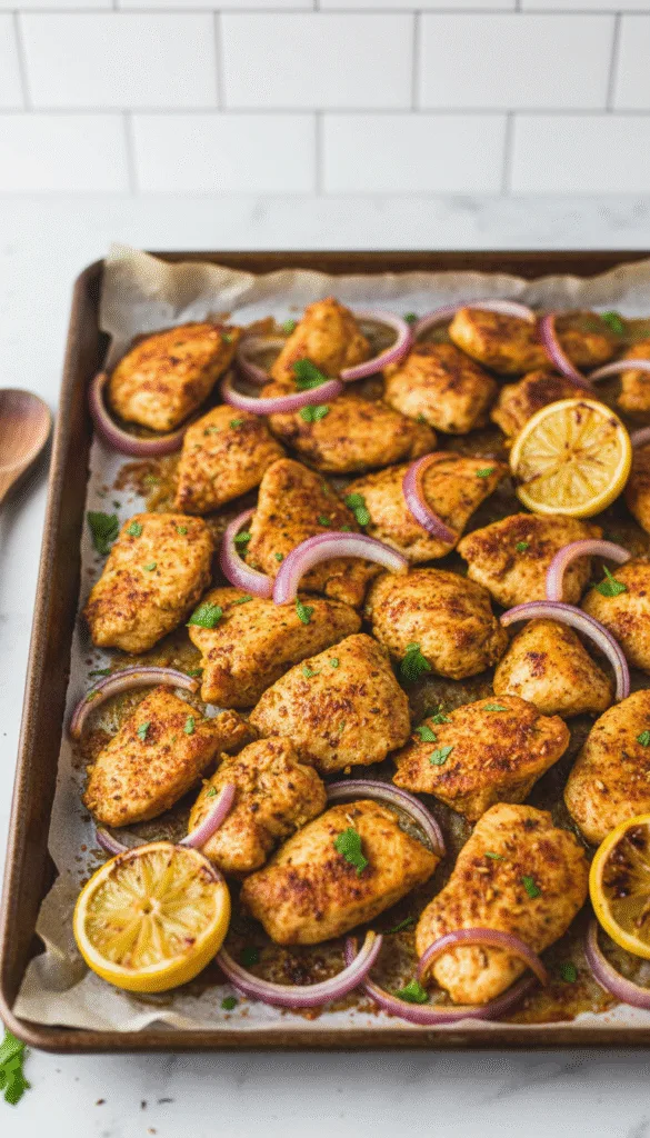 21 Easy Sheet Pan Dinners That Basically Cook Themselves 7 Original chicken shawarma 202602131357