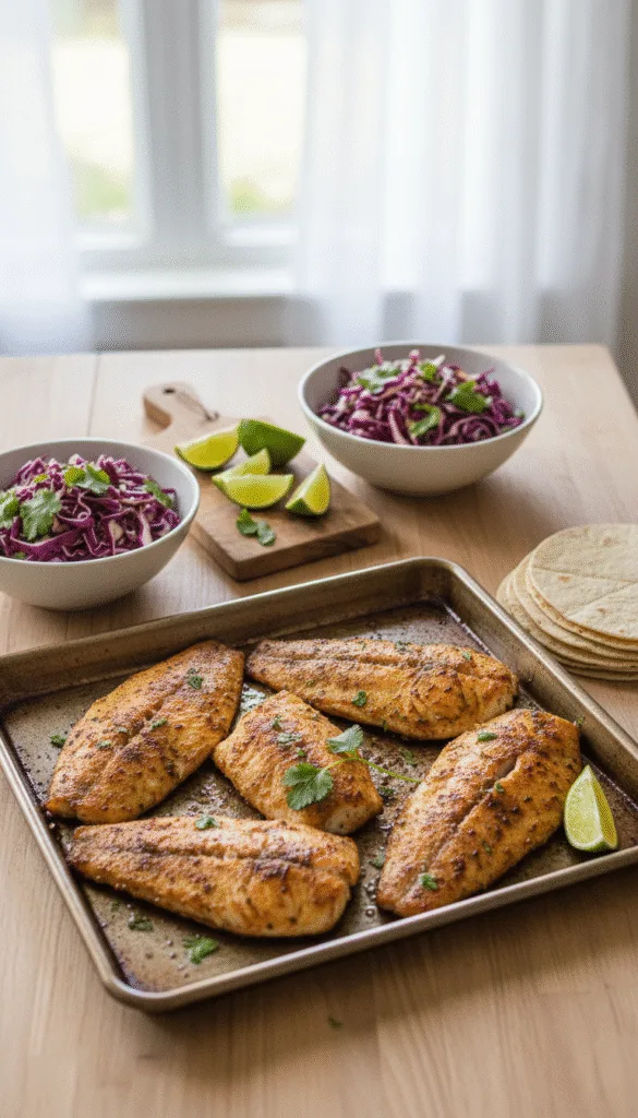 21 Easy Sheet Pan Dinners That Basically Cook Themselves 20 Original fish tacos 202602131406