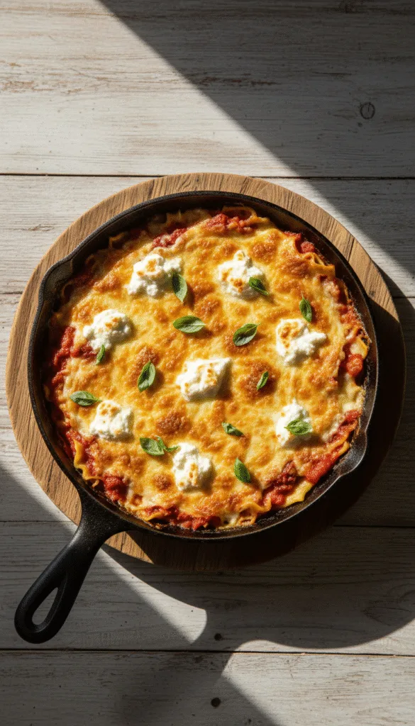 The 30-Minute Skillet Lasagna Hack (No Tedious Layering Required!) 5 Original prompt lasagna 202602141123