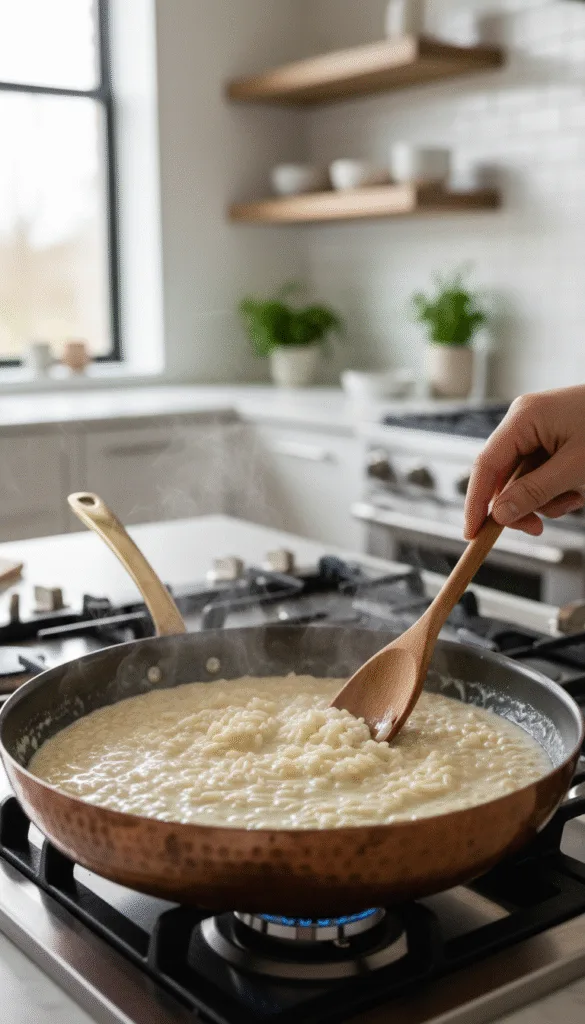 7 Common Risotto Mistakes (And How to Make It Perfectly Creamy Every Time) 4 Original stirring risotto 202602232059