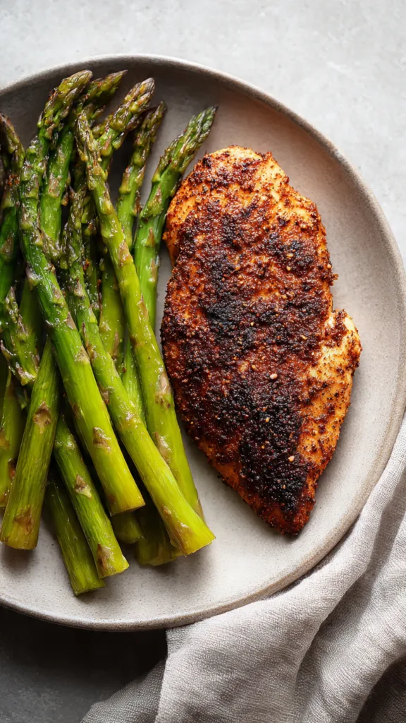 original blackened chicken and asparagus pinterest