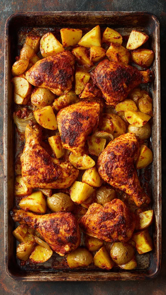 original smoked paprika chicken and potatoes on sh